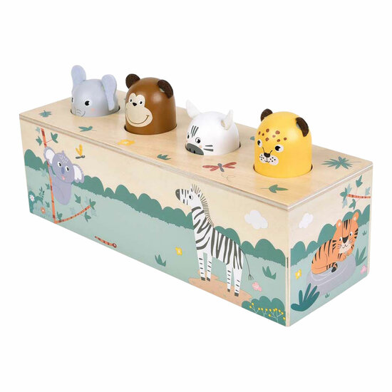 Small Foot - Houten Dansende Dieren met Geluiden Safari FSC - Foto 5