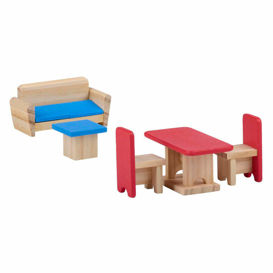 Houten Poppenhuis met Accessoires, 30dlg. - Foto 5