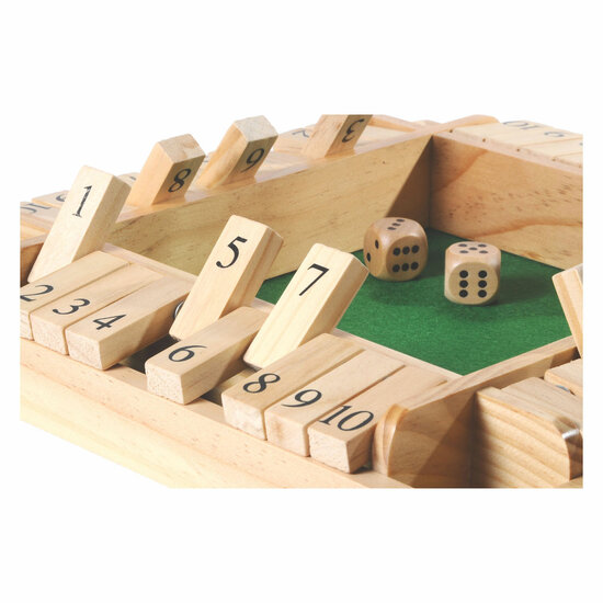 Shut the Box Houten Dobbelspel, 4 spelers - Foto 7