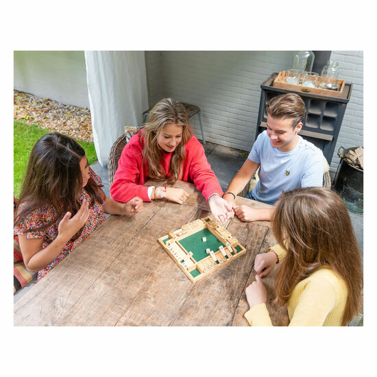 Shut the Box Houten Dobbelspel, 4 spelers - Foto 11