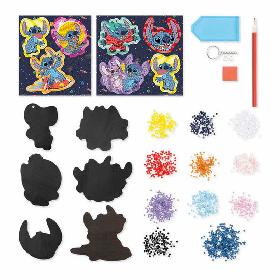 Totum 3in1 Stitch Diamond Painting, Armbanden maken en Gips Gieten Knutselset