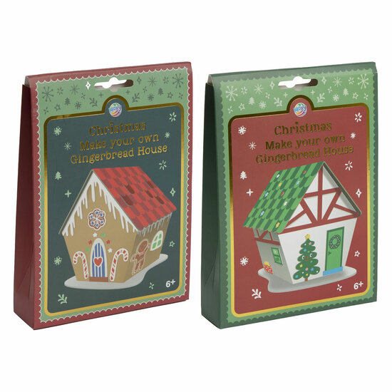 Maak je Eigen Foam Gemberhuis Kerstmis met Stickers