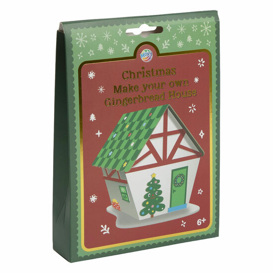 Maak je Eigen Foam Gemberhuis Kerstmis met Stickers