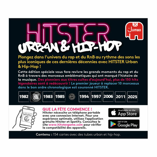 Jumbo Hitster Urban &amp; Hip-Hop Muziekspel