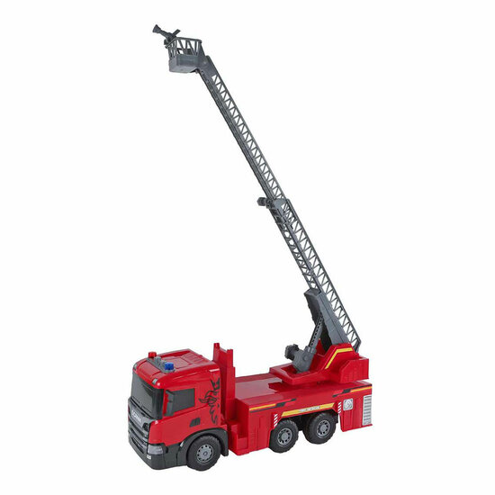 2-Play Scania Vrachtwagen Brandweerwagen Frictie met Licht en Geluid