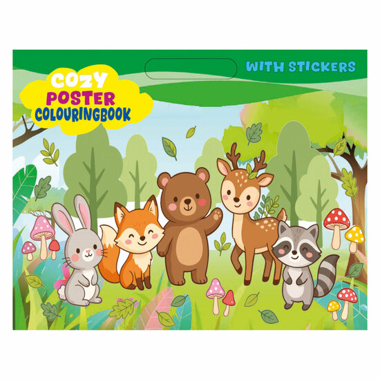Cozy Kleur- en Stickerboek - 48pag.