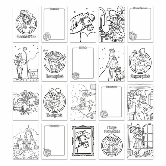 Club van Sinterklaas Kleurboek A4 - 32 Kleurplaten