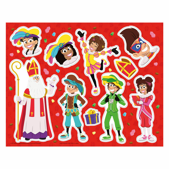 Club van Sinterklaas Herbruikbare Raamstickers XL