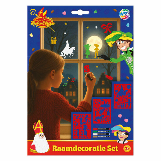 Club van Sinterklaas Raamdecoratieset - 31x22cm