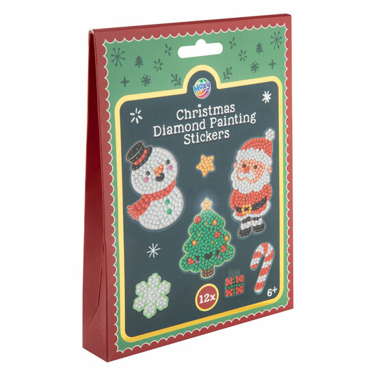 Diamond Painting Stickers Kerstmis - 12st.