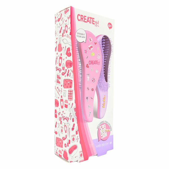 Create it! Haarborstel met Stickers