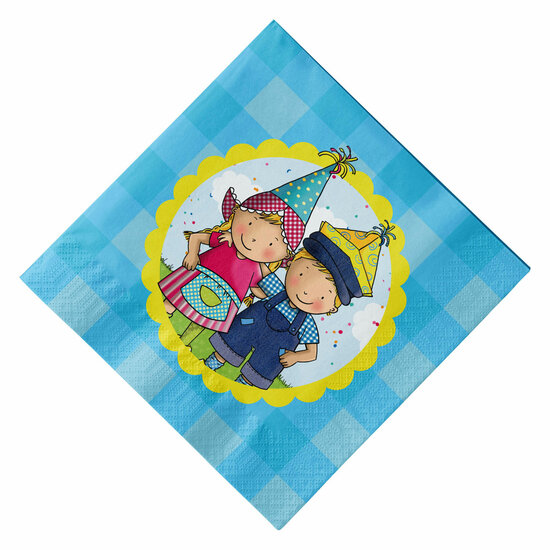 Servetten Fien &amp; Teun 33cm FSC - 20st.