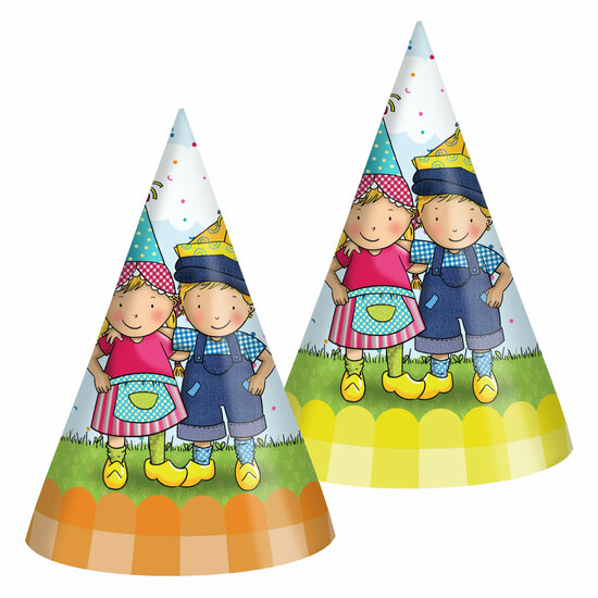 Feesthoedjes Fien &amp; Teun 16cm FSC - 6st.