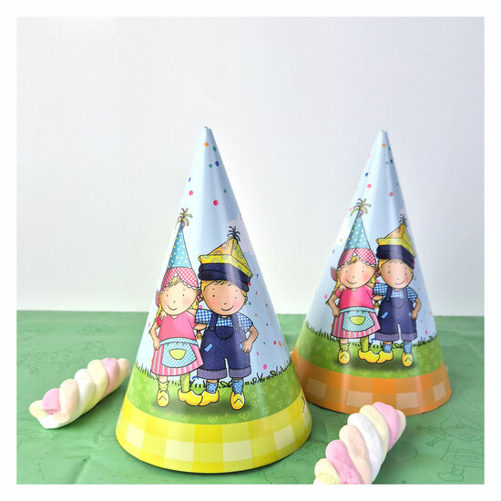Feesthoedjes Fien &amp; Teun 16cm FSC - 6st.