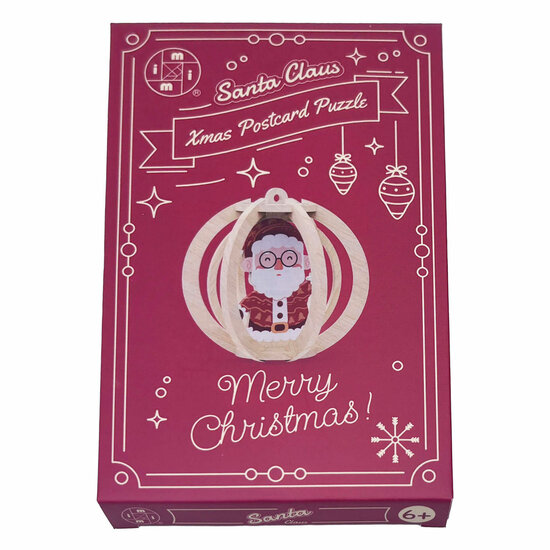Kerst Postkaart Puzzel Boom