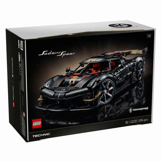 LEGO Technic 42232 Koenigsegg Convertible Black Hypercar - Foto 5