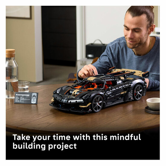 LEGO Technic 42232 Koenigsegg Convertible Black Hypercar - Foto 7