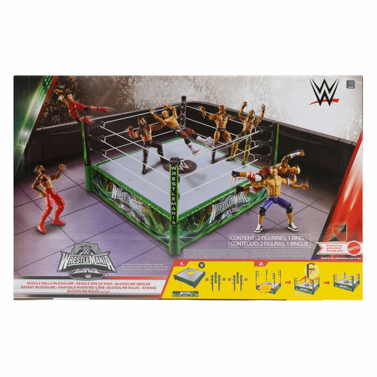 WWE Vechtring met 2 Speelfiguren - Foto 6