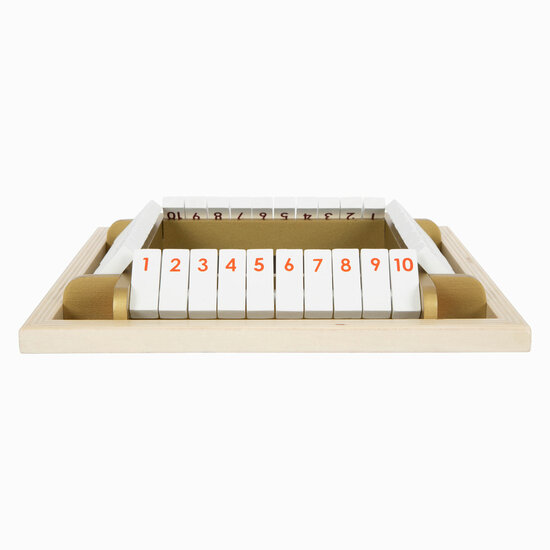Small Foot - Shut the Box Houten Dobbelspel Gouden Editie - Foto 5