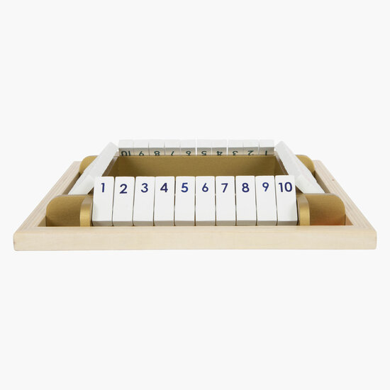Small Foot - Shut the Box Houten Dobbelspel Gouden Editie - Foto 6