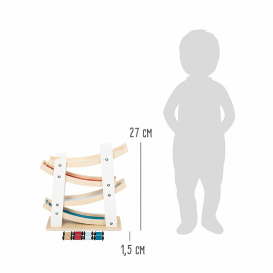 Small Foot  -  Houten Autobaan met 4 Auto's - Foto 8