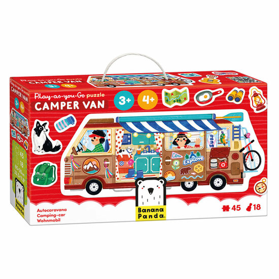Banana Panda - Play-as-you-go Puzzel Camper - 45st.