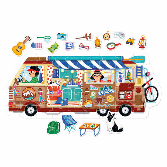 Banana Panda - Play-as-you-go Puzzel Camper - 45st.