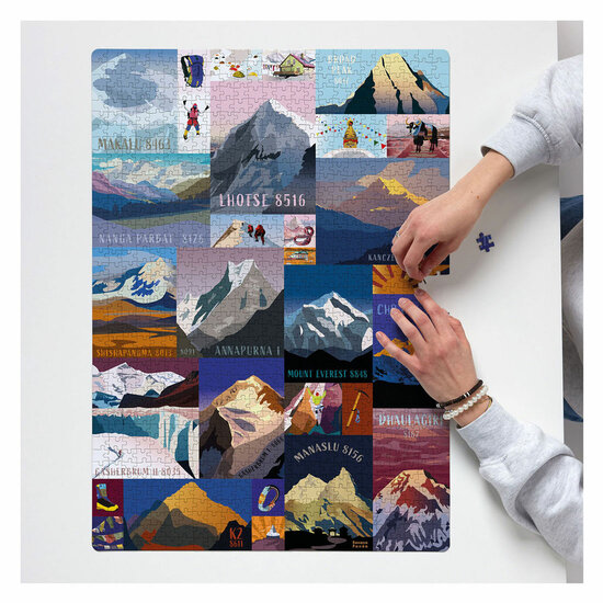 Banana Panda - Puzzlove Bergen 8000m Puzzel - 100st.