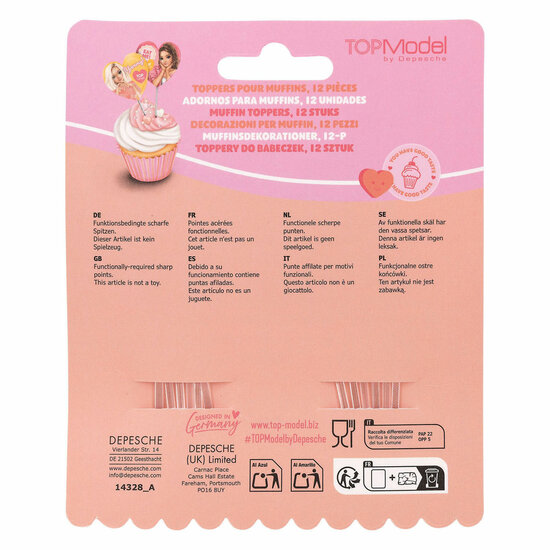 TOPModel Papieren Party Picks - 12st.