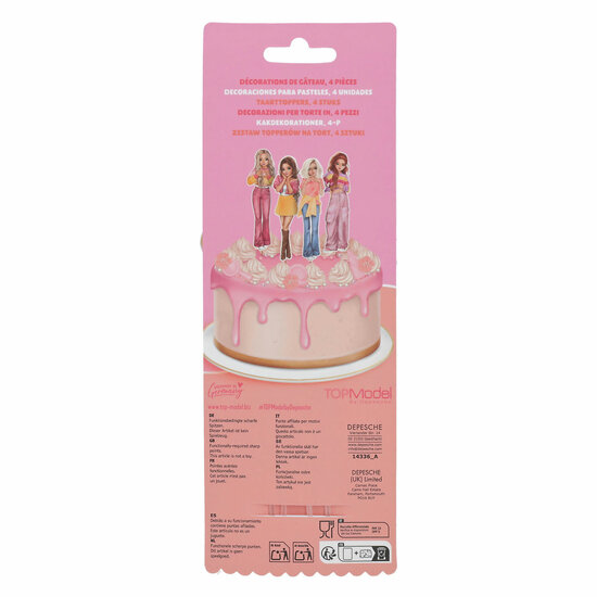 TOPModel Cake Toppers - 4st.