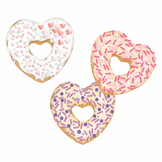 TOPModel Bakset Hart Donuts