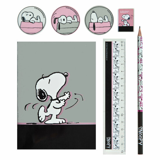 Notitie Set in Etui Snoopy