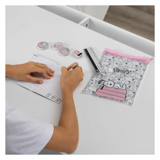 Notitie Set in Etui Snoopy
