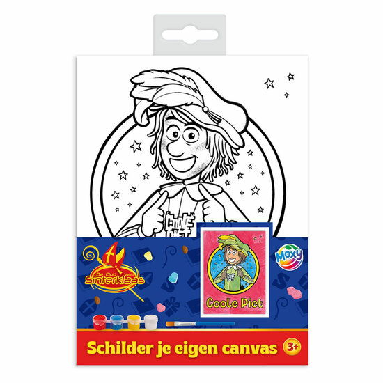 Club van Sinterklaas Schilder je eigen Canvas A5