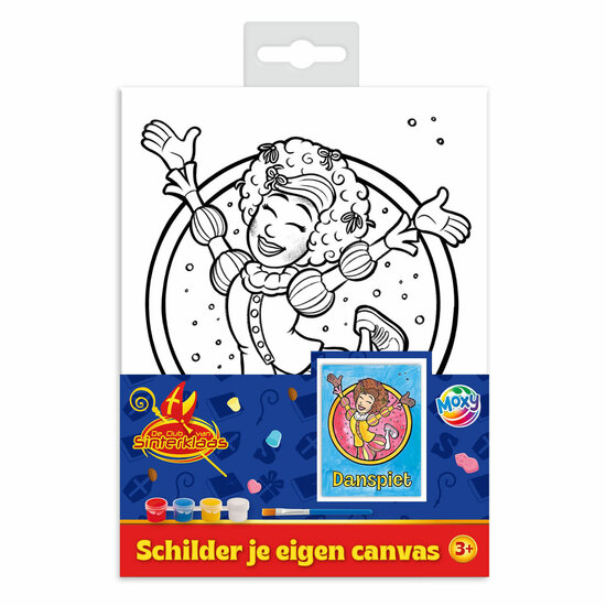 Club van Sinterklaas Schilder je eigen Canvas A5