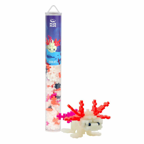 Plus-Plus Axolotl Tube Bouwset, 100st.