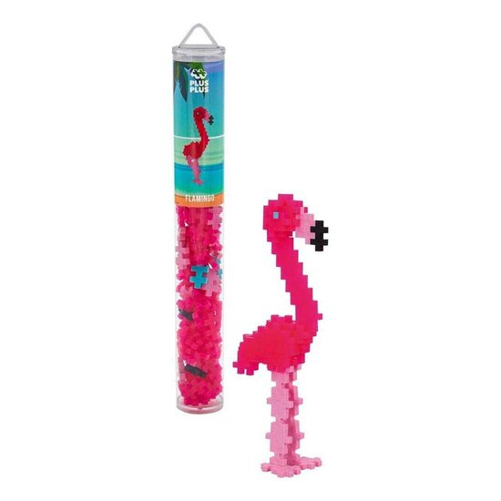 Plus-Plus Flamingo Tube Bouwset - 100st.