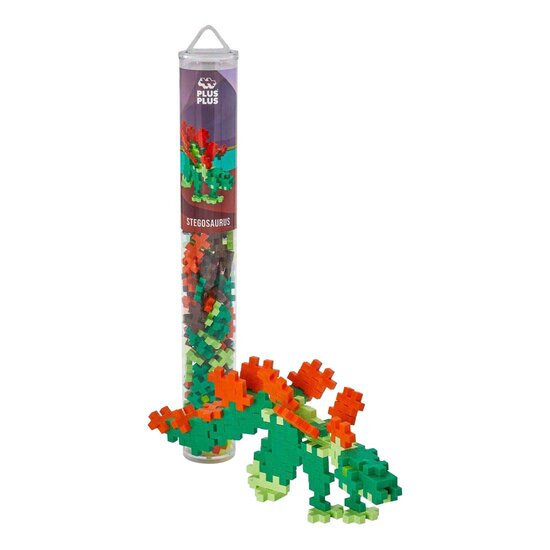 Plus-Plus Stegosaurus Dinosaurus Tube Bouwset - 100st.