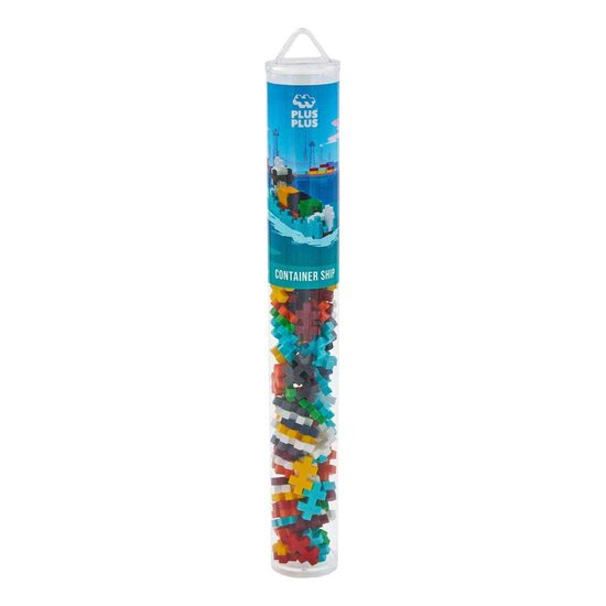 Plus-Plus Container Schip Tube Bouwset - 100st.