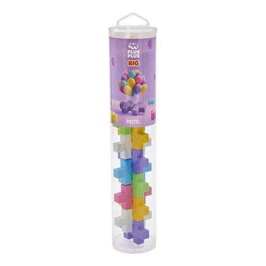 Plus-Plus BIG Tube Pastel Bouwset - 15st.