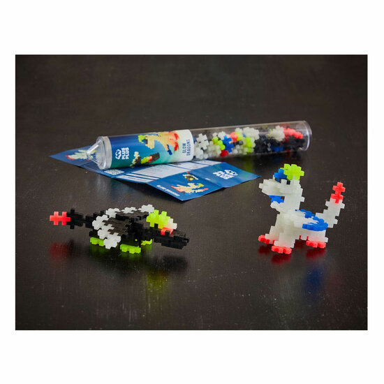 Plus-Plus Glow Draken Tube Bouwset - 100st.