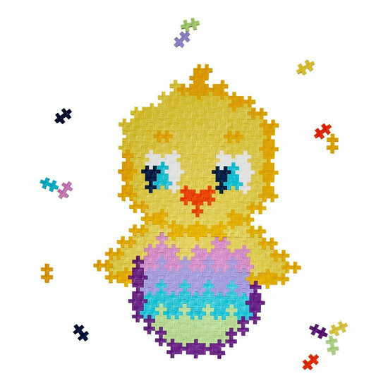 Plus-Plus Puzzelen op Nummer Kuiken - 250st.