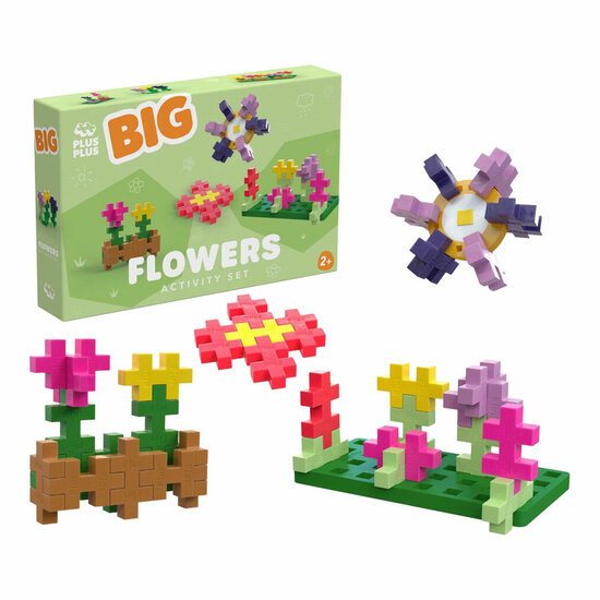 Plus-Plus BIG Activity Bloemen - 40st.