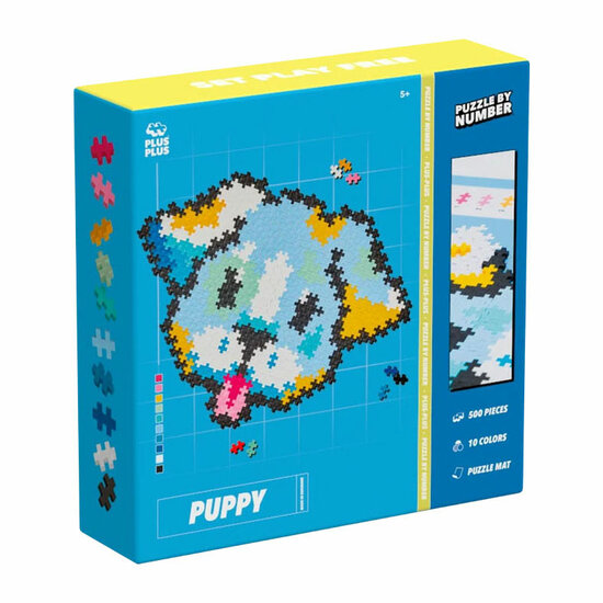 Plus-Plus Puzzelen op Nummer Puppy - 500st.