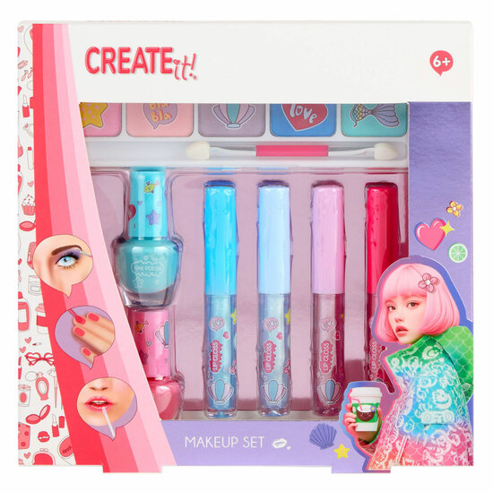 Create it! Make-Up Set Glitter Zeemeermin - 7dlg.
