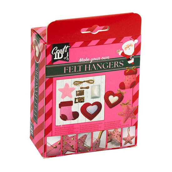 Vilten Hangers Kerstmis - 12x12cm