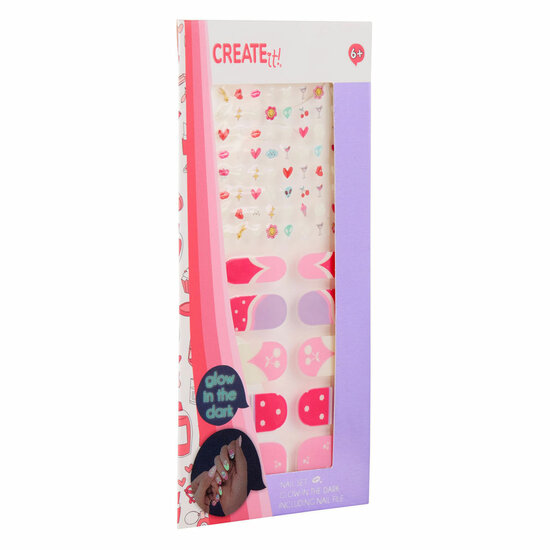 Create it! Glow in the Dark Nagelsticker Set