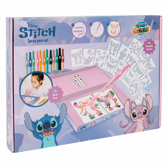 Stitch &amp; Angel Spuitstiftset Deluxe - 28dlg.