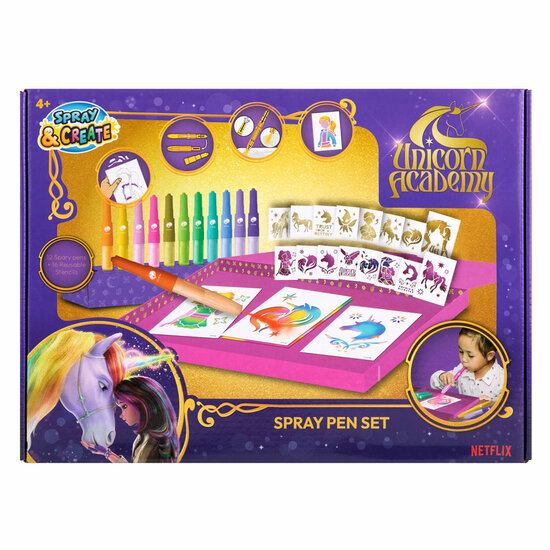 Unicorn Academy Blaaspennen Set Deluxe