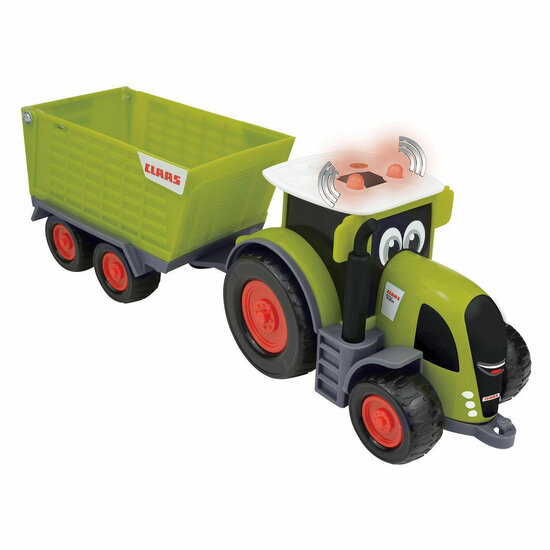 Claas Kids Axion 870 Tractor met Cargos 750 Trailer - Licht en Geluid